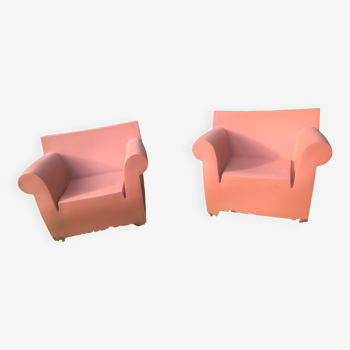 Deux Bubble chairs de Philippe Starck édition Kartell