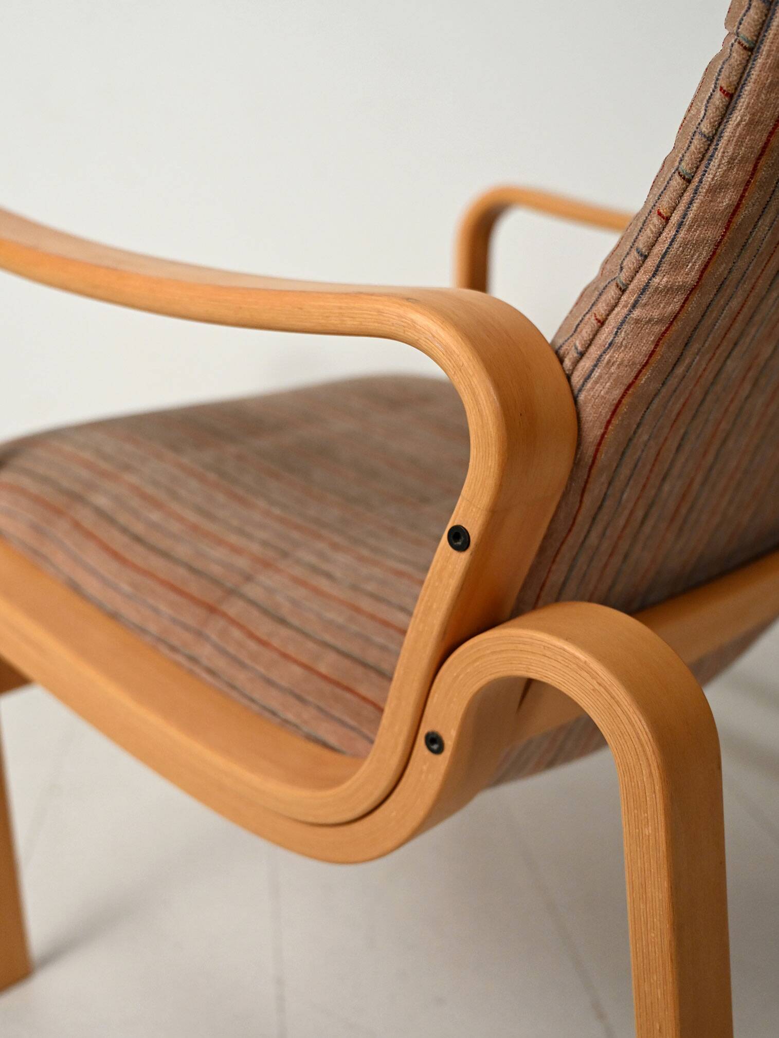 Pair of Swedish Ire Möbler bent beech armchairs, 1960s