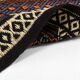 Tapis kilim en laine fait main vert et bordeaux 7x10, 220x296 cm