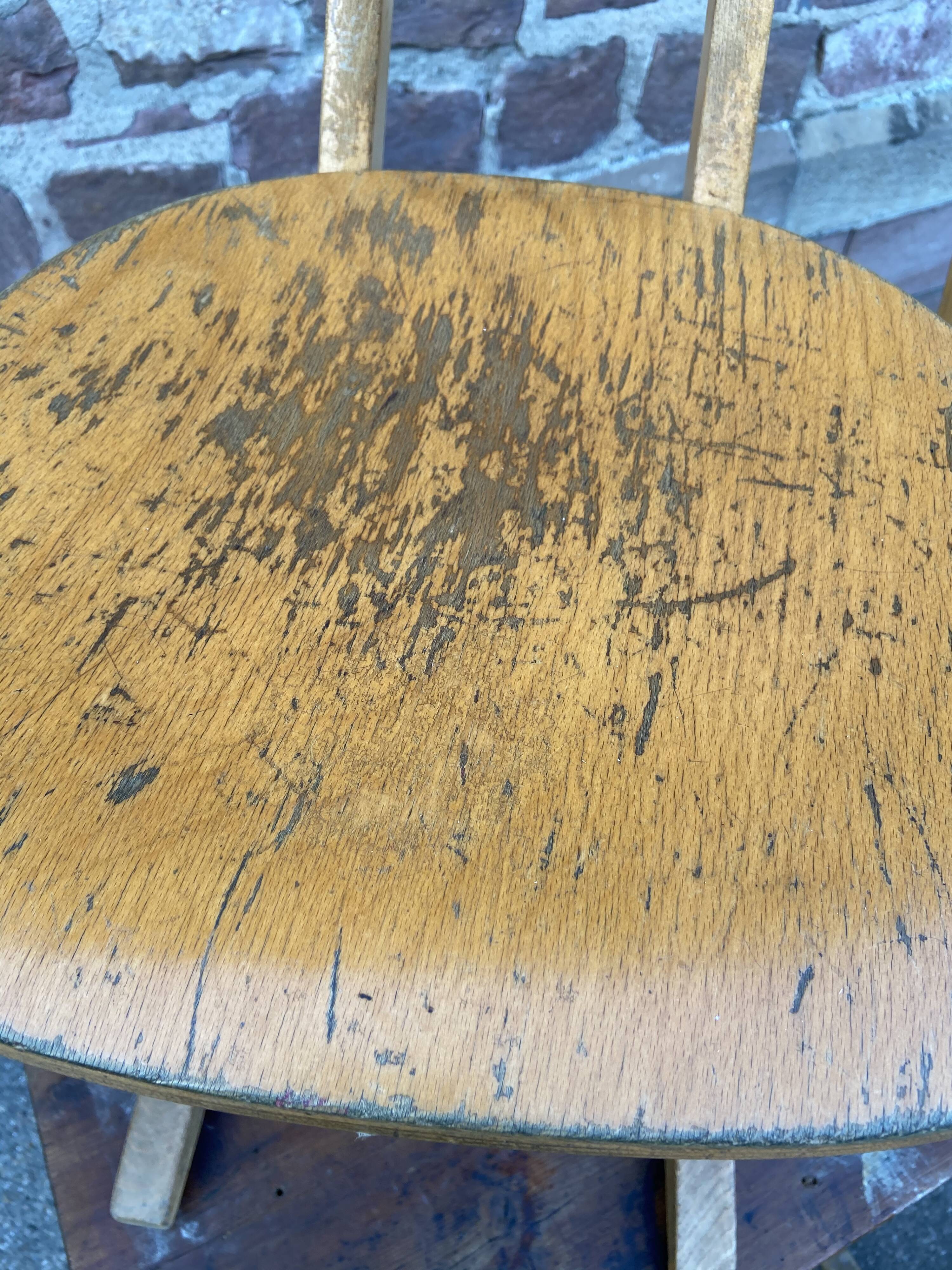 6 casala vintage 1960 design adult school chairs