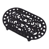 Black cast iron trivet
