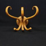Porte manteau patère murale en bois courbé perroquet vintage