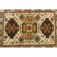 1970s Vintage Turkish Hand-Knotted Wool Cotton Yellow Area Rug 131x177