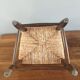 Chaise bois et paille vintage pour enfant