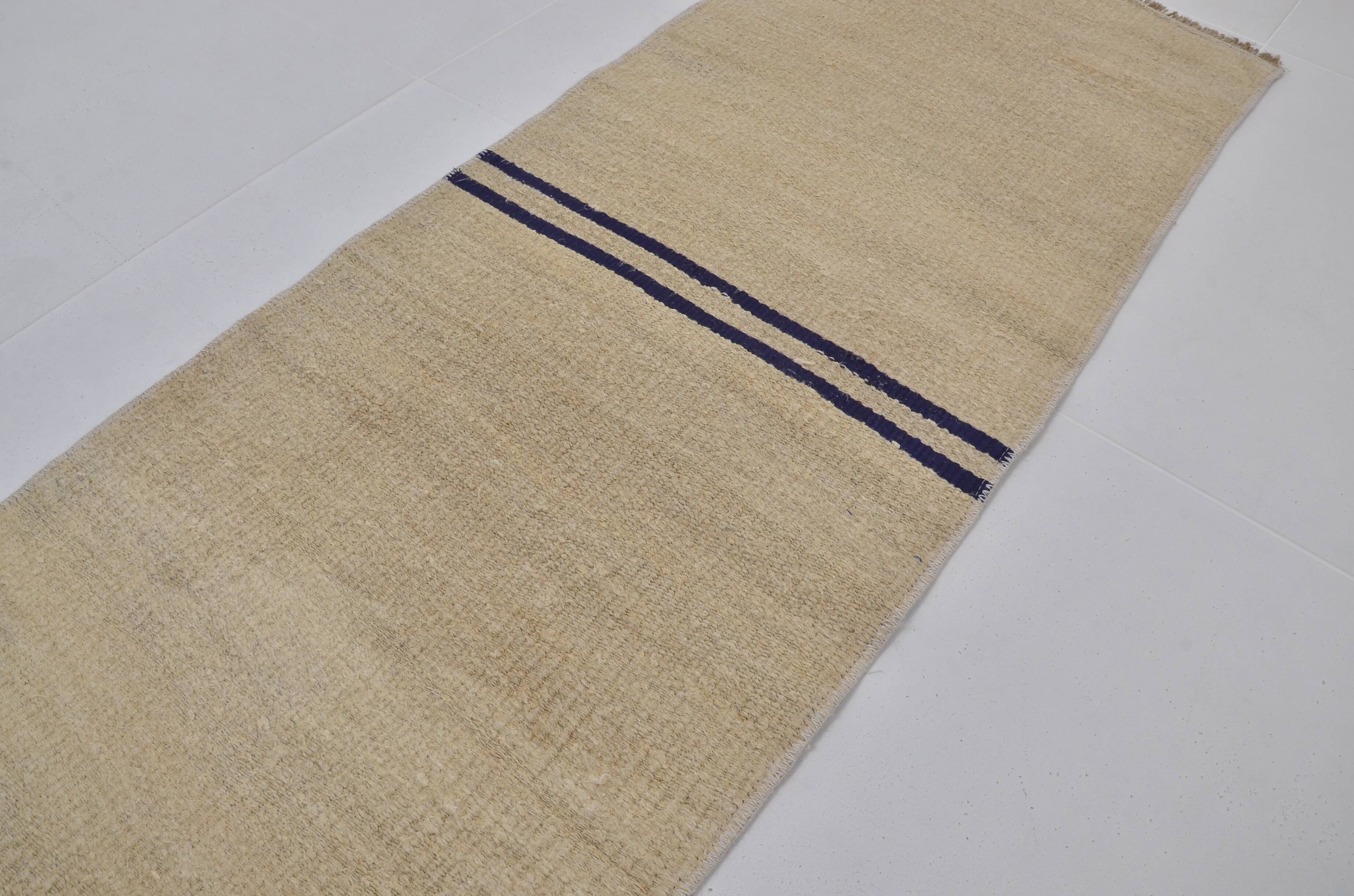 Off White Anatolian Hemp Kilim sku 3928