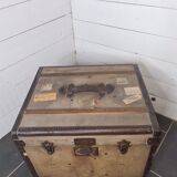 Malle de voyage en bois