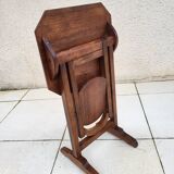 Walnut pedestal table
