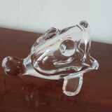 Fish emptier, Crystallin from Vannes le Châtel, Vintage France
