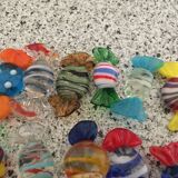 21 Murano glass candy knife holders