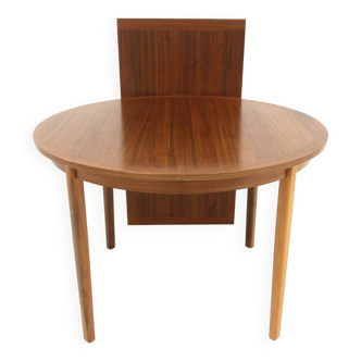 Scandinavian walnut dining table, Sweden, 1960s