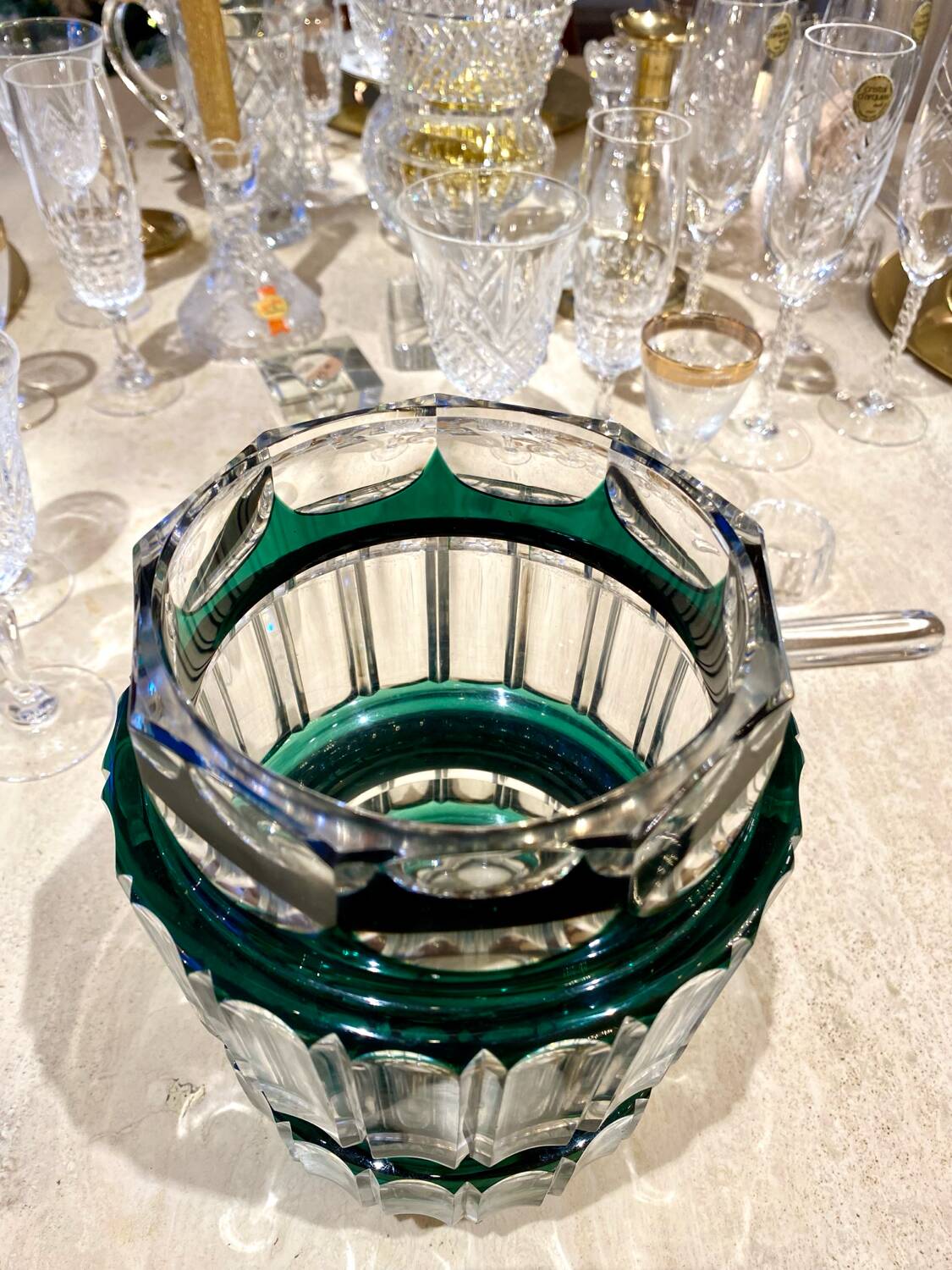 Val Saint Lambert crystal vase