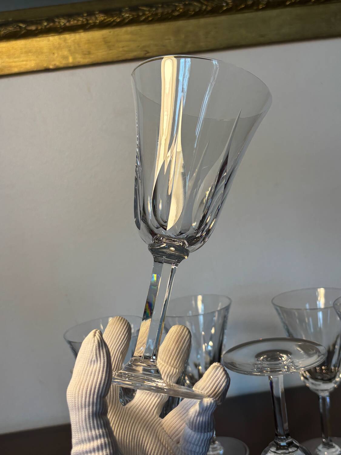 7 wine glasses Cerdagne Saint Louis