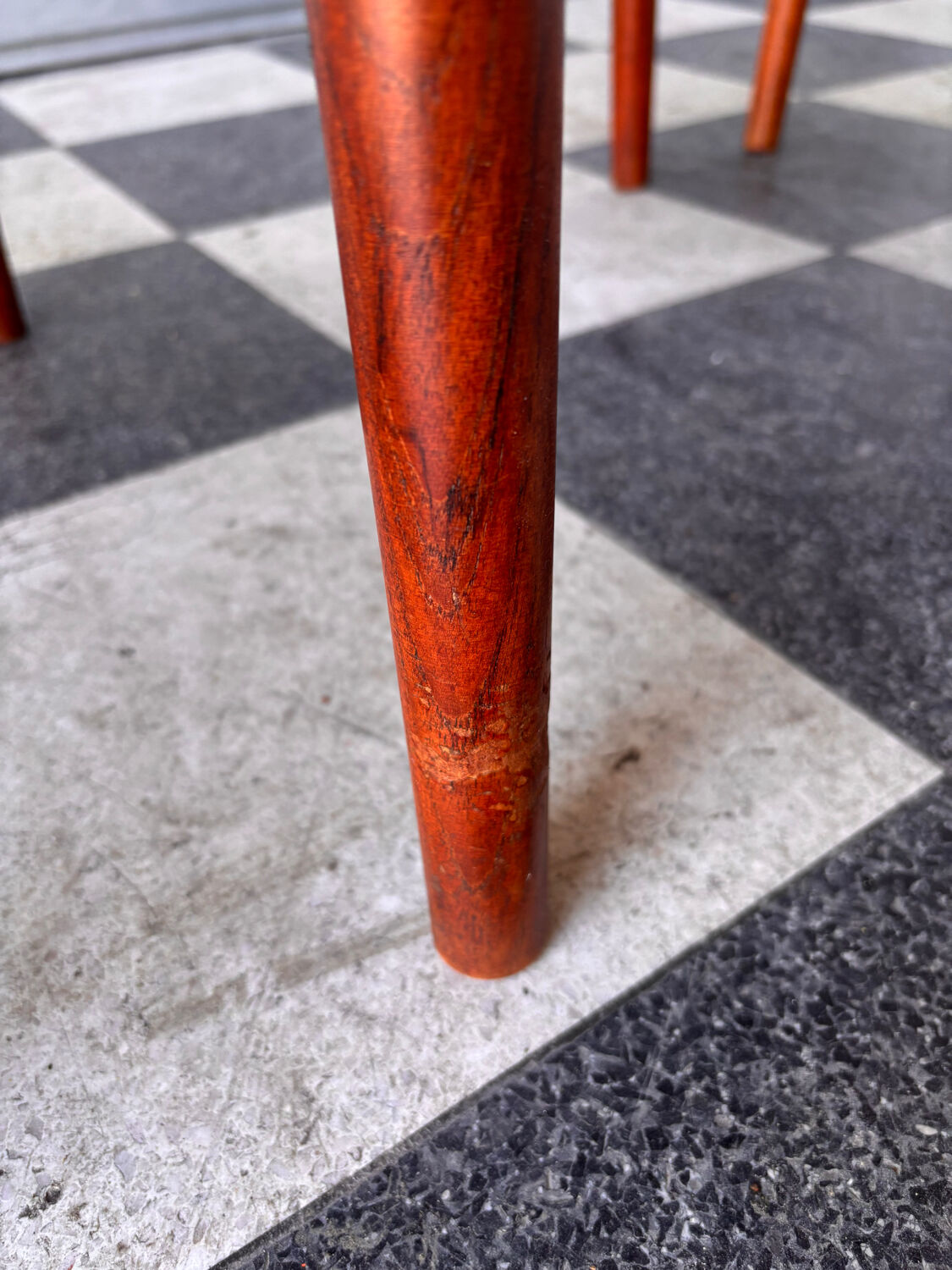 Set of 4 Danish teak chairs