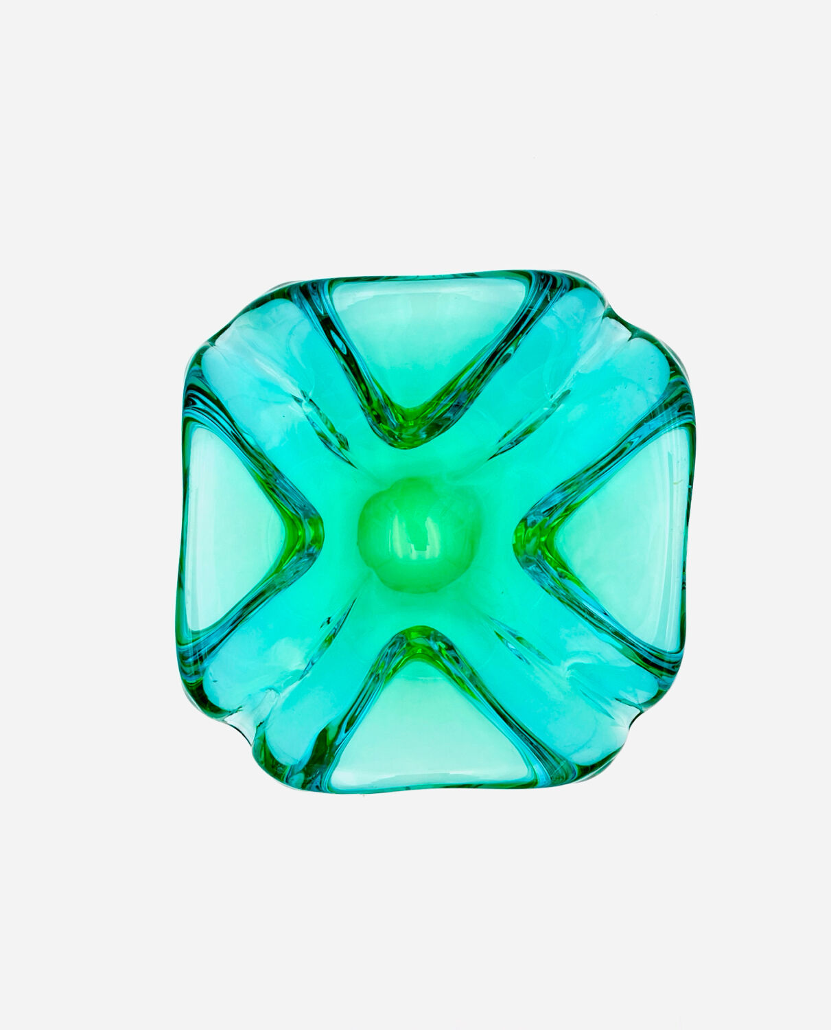 Rare Murano Vide-poche Ouraline Sommerso - Design by Flavio Poli - 1960