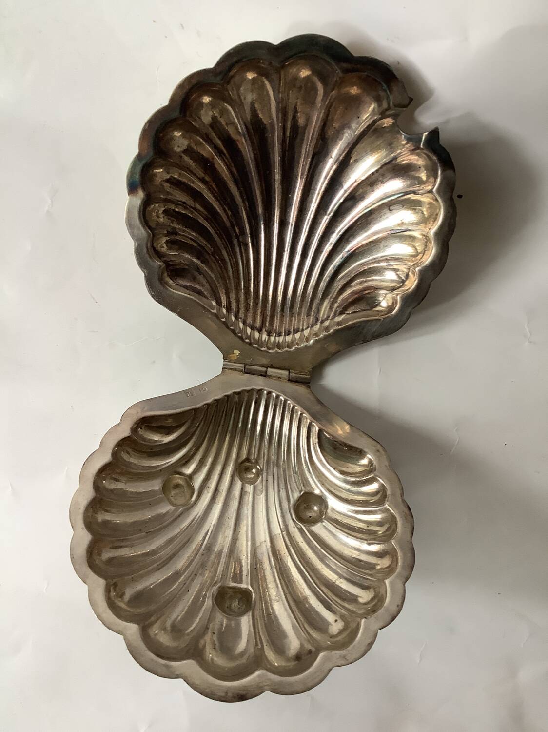 Silver-plated caviar or butter dish