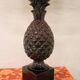 Vintage Brown Ceramic Pineapple Desk Lamp, 1970s