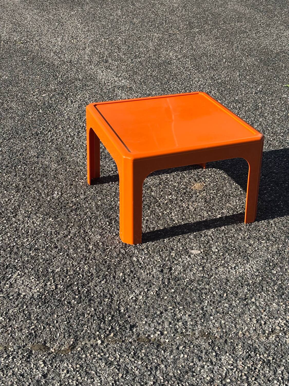 Vintage orange coffee table