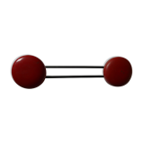 Door coat metal with 2 red hooks