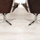 2 chauffeuses vintage Falcon en cuir par Sigurd Ressell