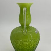 Vintage Opalina Fiorantina glass vase