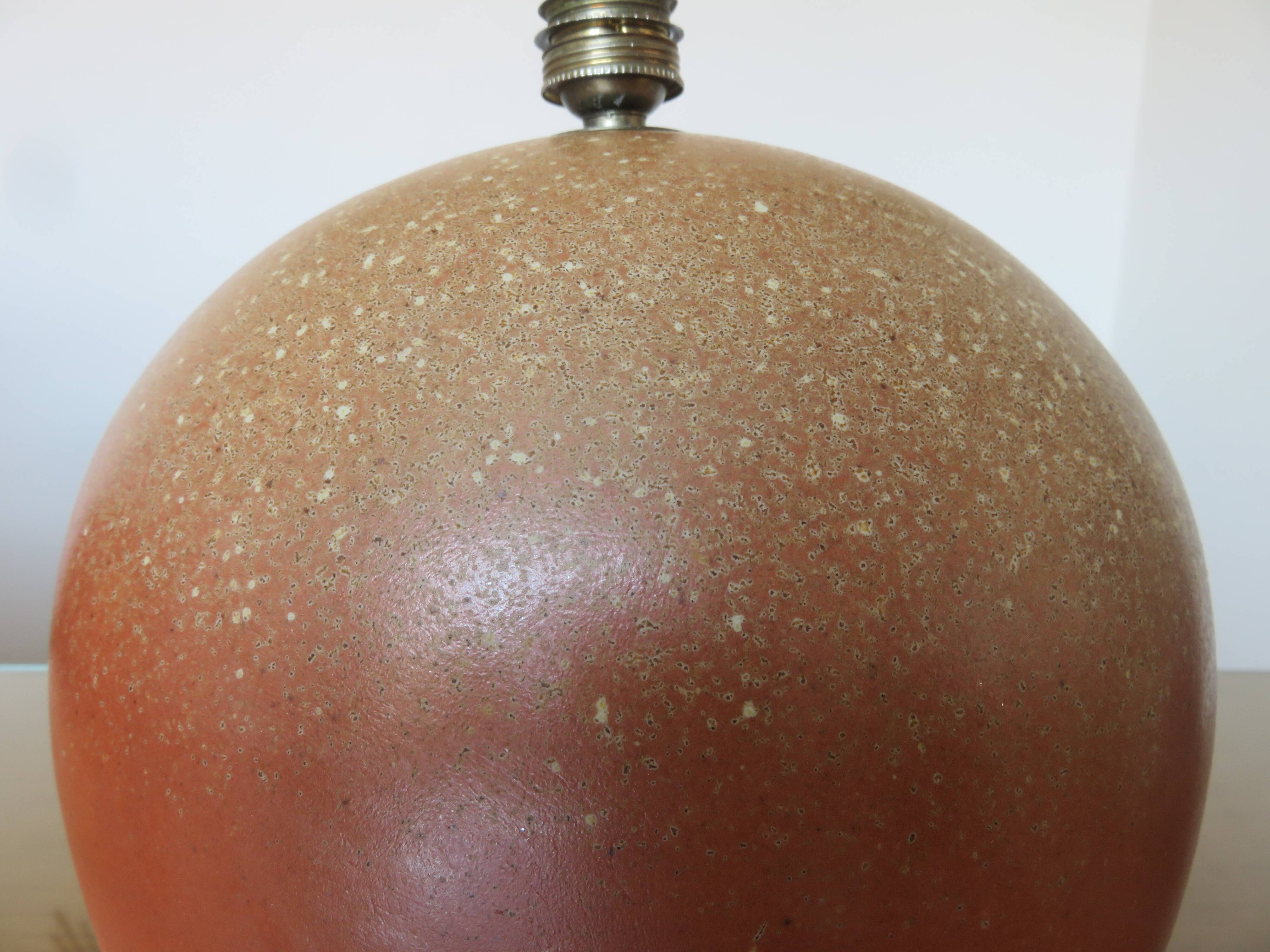 Ceramic ball lamp from the 1950s and 1960s.