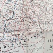 Carte ancienne France Bretagne Rennes St Malo