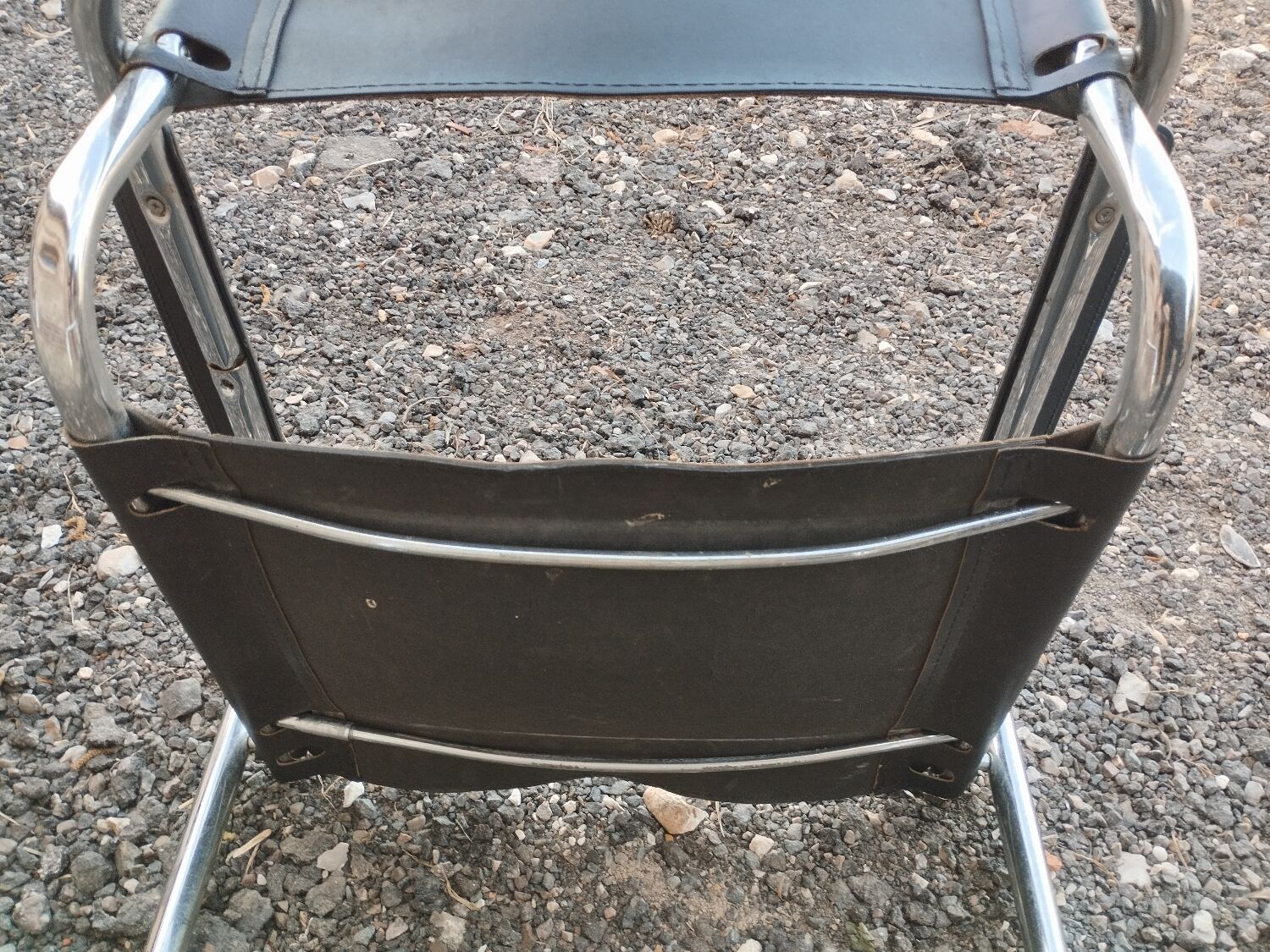 Beautiful pair of vintage chairs in the Marcel Breuer style.