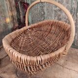 French vintage oval basket