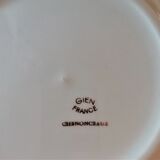 Series of eight flat plates gien model Chenonceaux