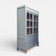 Grey glass-fronted Parisian wardrobe from La Samaritaine 1960