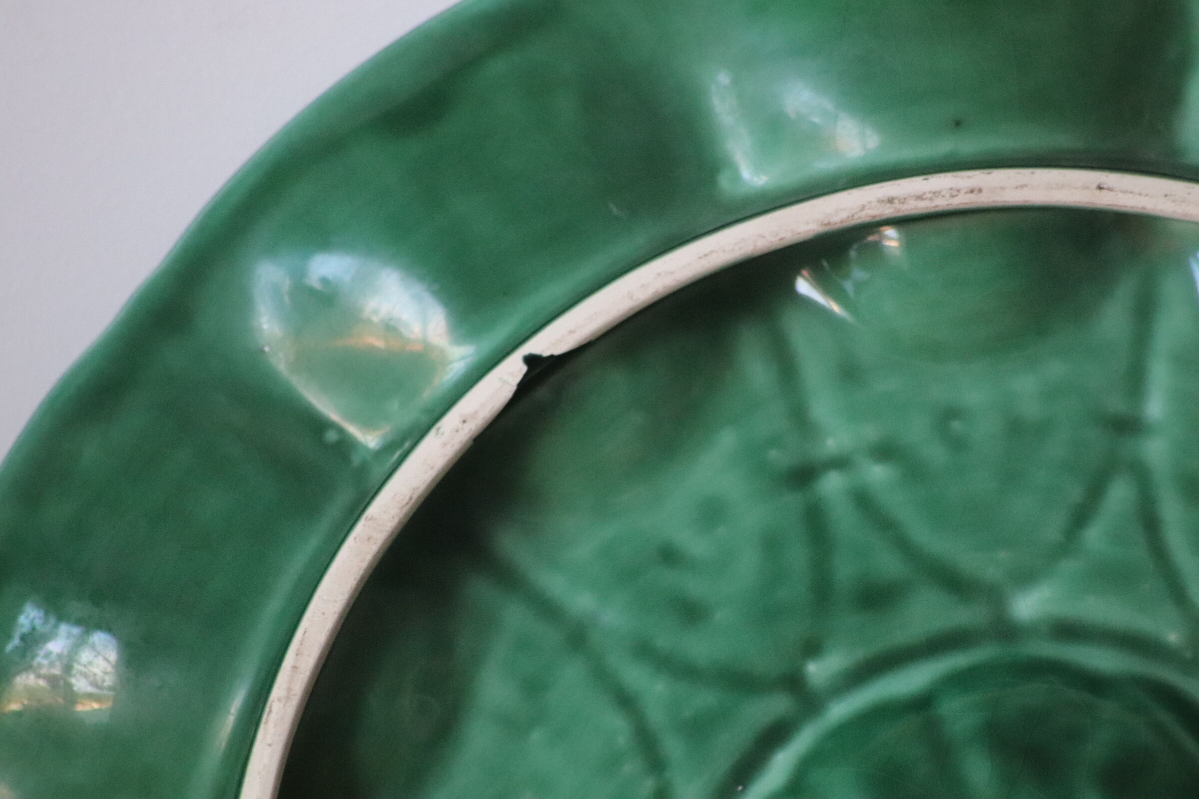 Large oyster dish Sarreguemines Digoin