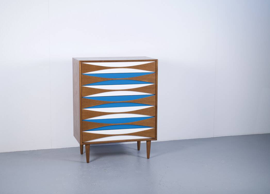 Teak chest of drawers by Niels Clausen, 1960s, Niels Clausen Furniture Odense