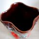 Vase Vallauris vintage marron  rouge