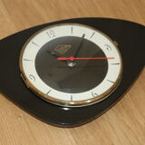 Lutetia black wall clock