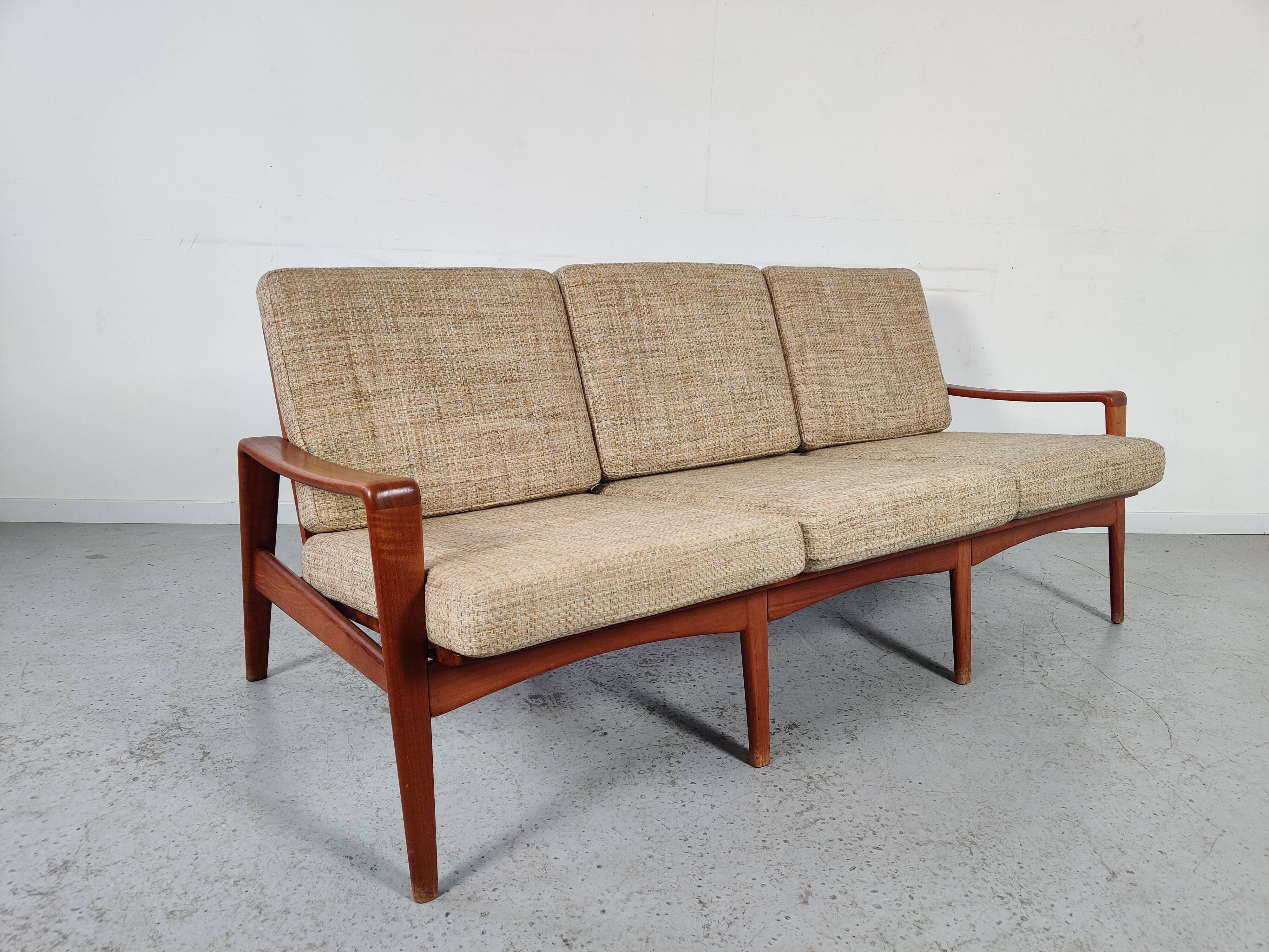 Scandinavian teak sofa by Arne Wahl Iversen for Komfort, Denmark 60s/70s