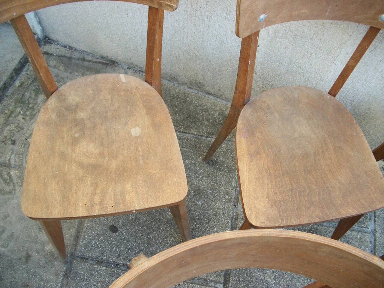 Série de 5 chaises Vintage