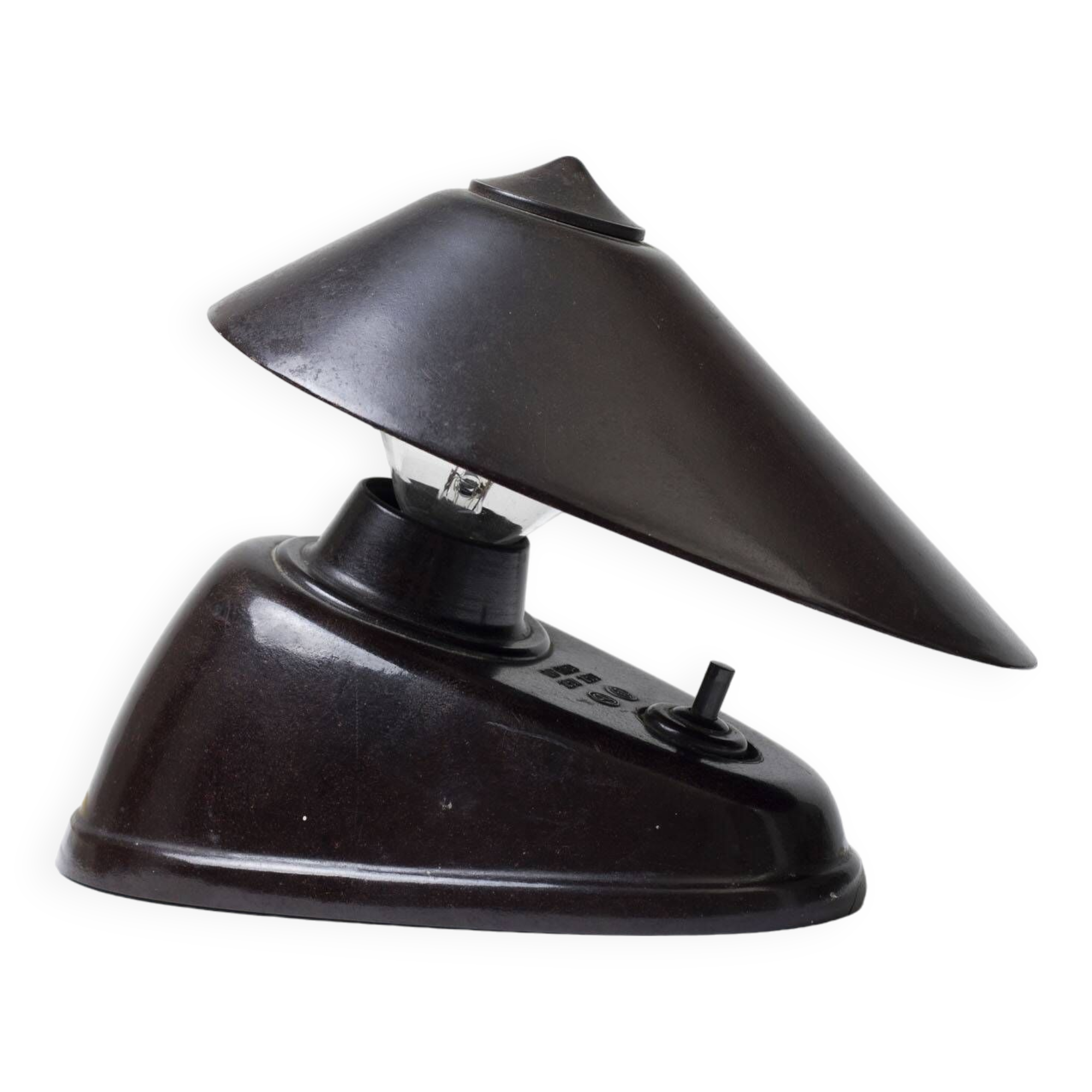 Czech Bauhaus Bakelite Model 11641 Table Lamp from ESC, 1930s