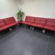 Set of 5 Modular Armchairs by Poltrona Frau in Red Leather