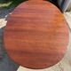 Baumann round oval extendable Scandinavian table in rosewood with 2 extensions.