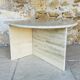 Table d'appoint en travertin,  circa 1980