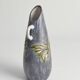 Mid-Century Modern Stoneware Vase with Sgraffito and Butterflies. Sweden, 1950s
