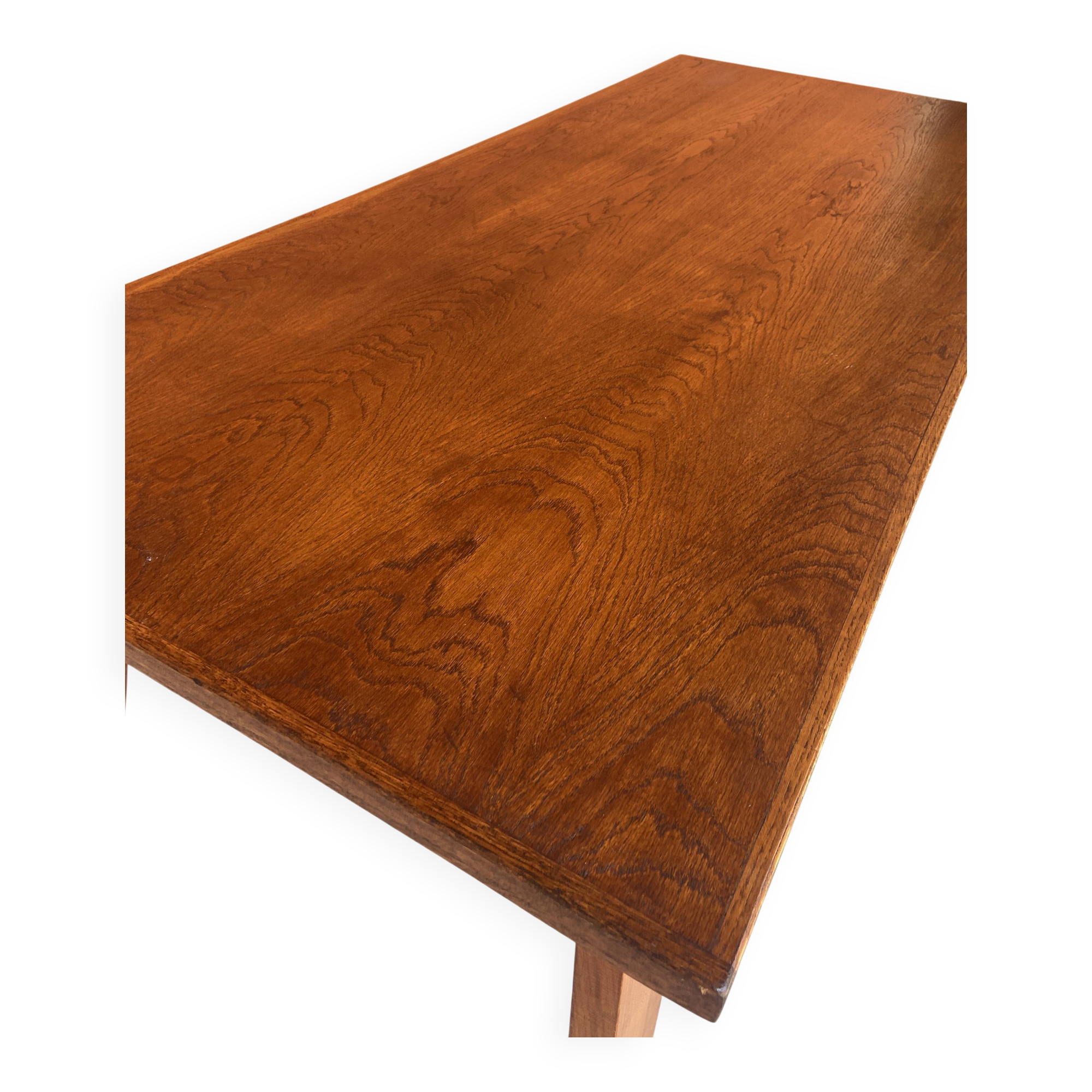 Farmhouse table Scandinavian brutalist dining table vintage 1960s legs com