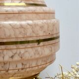 Vintage globe-laying lamp