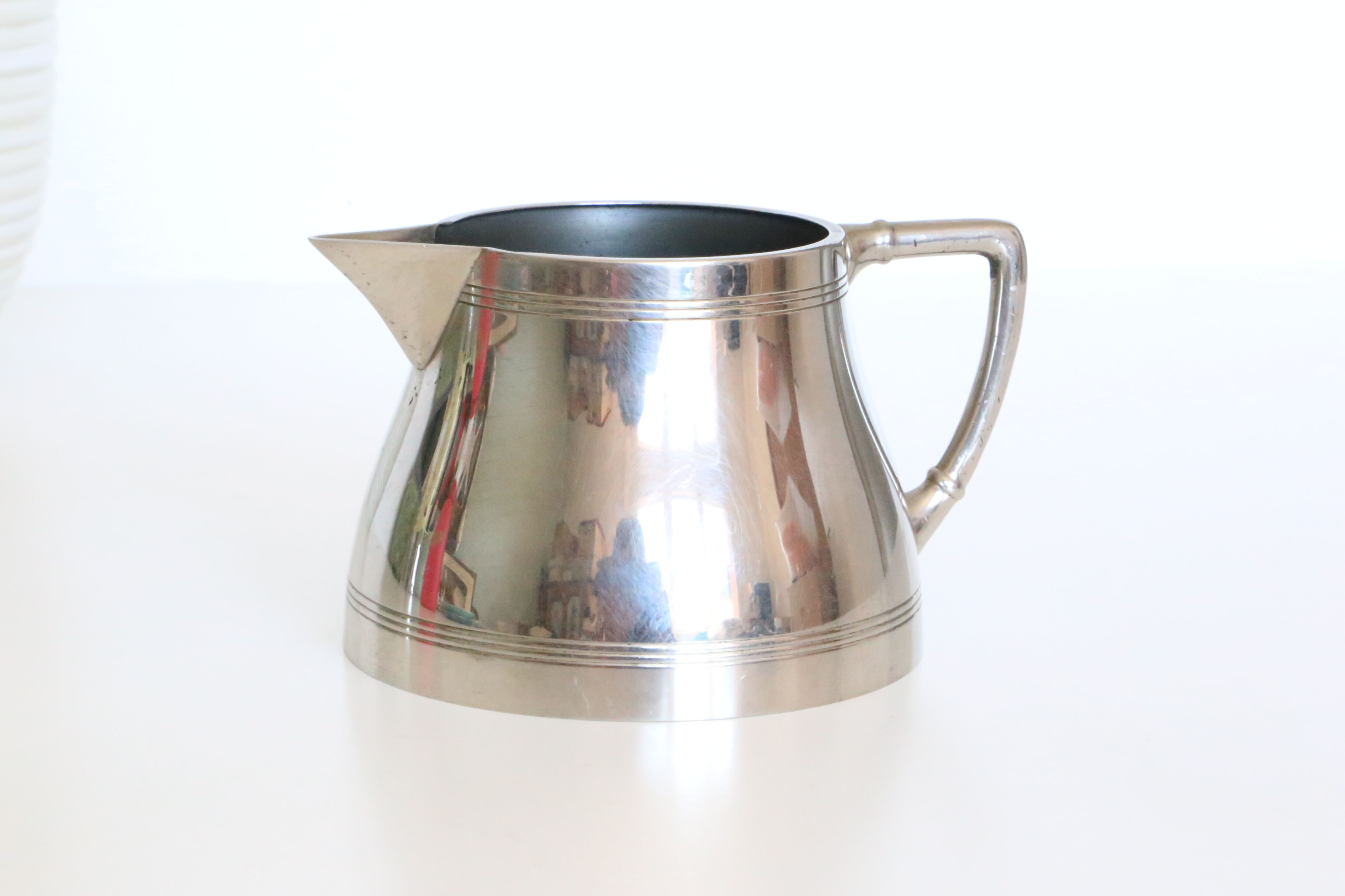 Water pitcher or white metal milk, 60s, Netherlands