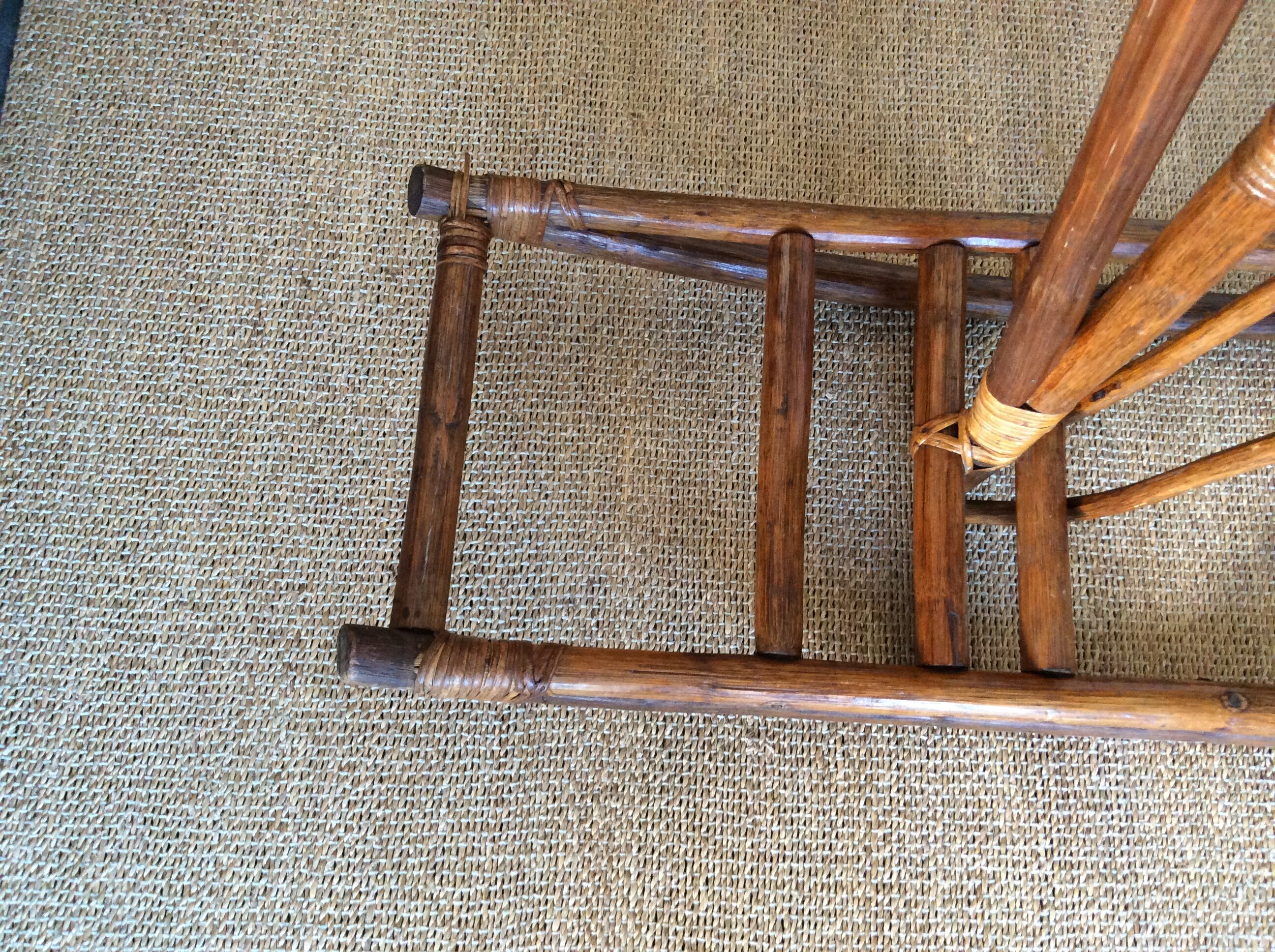 Rattan rocking horse