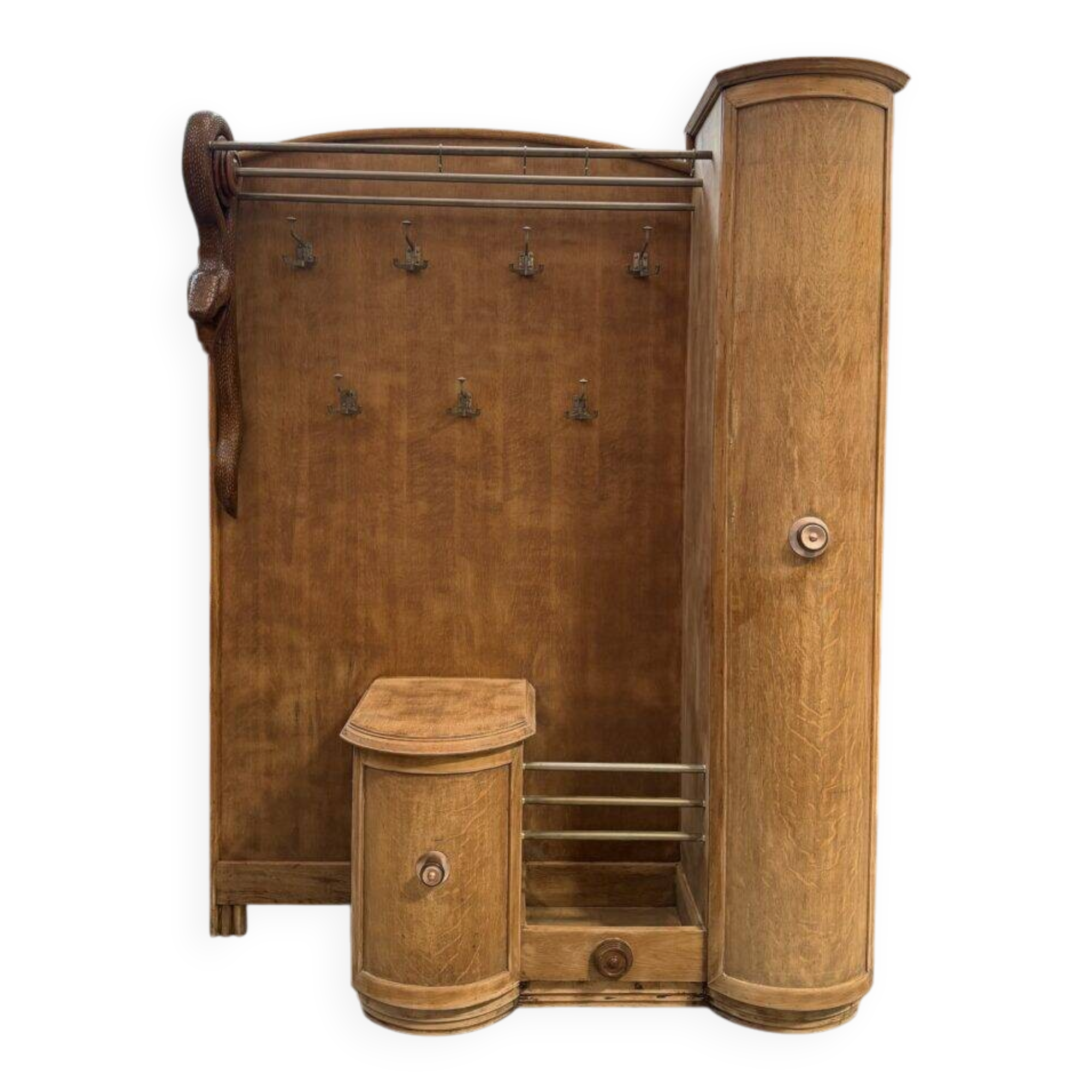 Art Deco entrance hall wardrobe