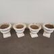 Jardinières Médicis en béton, lot de 4