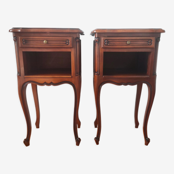 Pair of stylish bedside tables