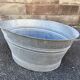 Vintage zinc basin 60 liters