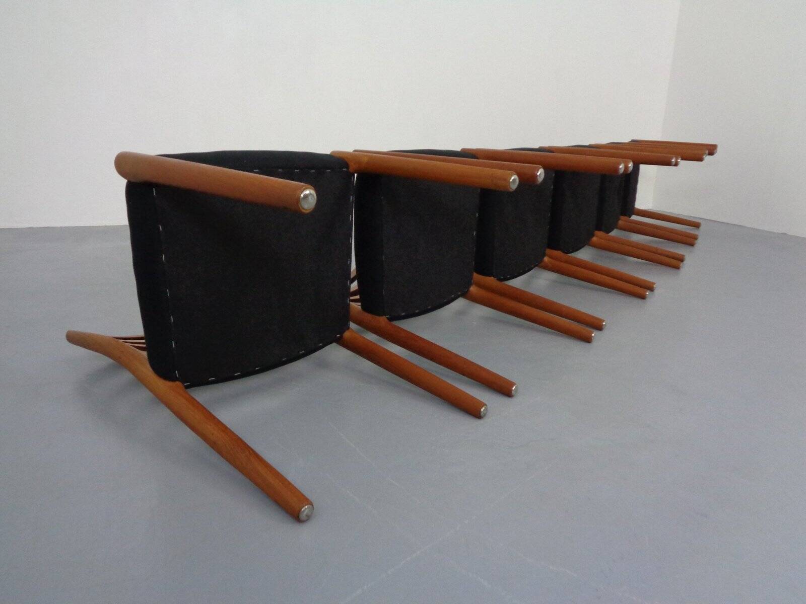 Model 85 Teak Dining Chairs by Niels Otto Møller for J. L. Møllers, 1960s, Set of 6